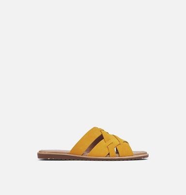 Sorel Ella Shoes UK - Womens Sandals Golden Yellow (UK3568147)